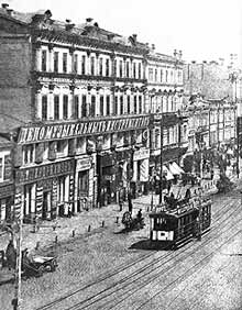 Первый  трамвай в Киеве