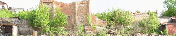 Панорама остатков старой стены монастыря (2935x600, 367Kb)