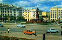 Старая Казань, Площадь Свободы, Ленин, ОБКОМ, КАИ-5 и Миру-мир. 1970-е (104Kb) 