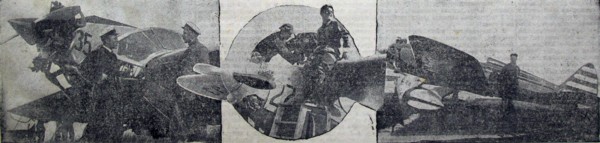 Самолеты авиаперелета на казанском аэродроме, 1935г. (1000х309, 59Kb)