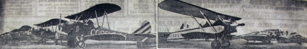 Самолеты авиаперелета на казанском аэродроме, 1935г. (1300х237, 59Kb)